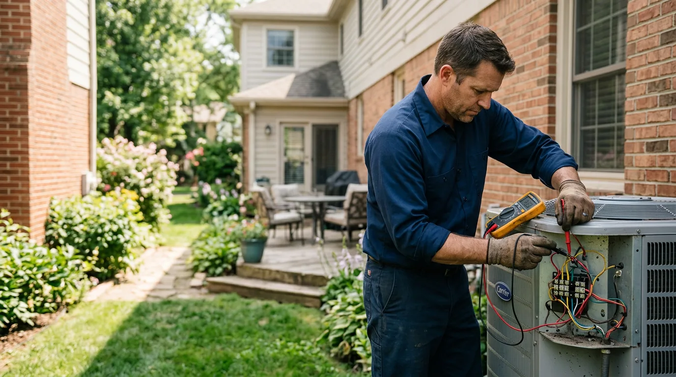 HVAC technician working near Woodhull, NY